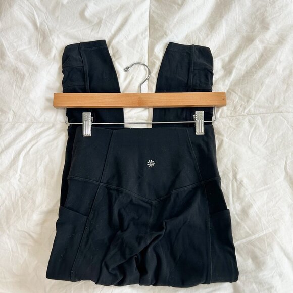 Athleta Salutation Stash Pocket II Cinch 7/8 Tight Black XS High Rise - Picture 9 of 10